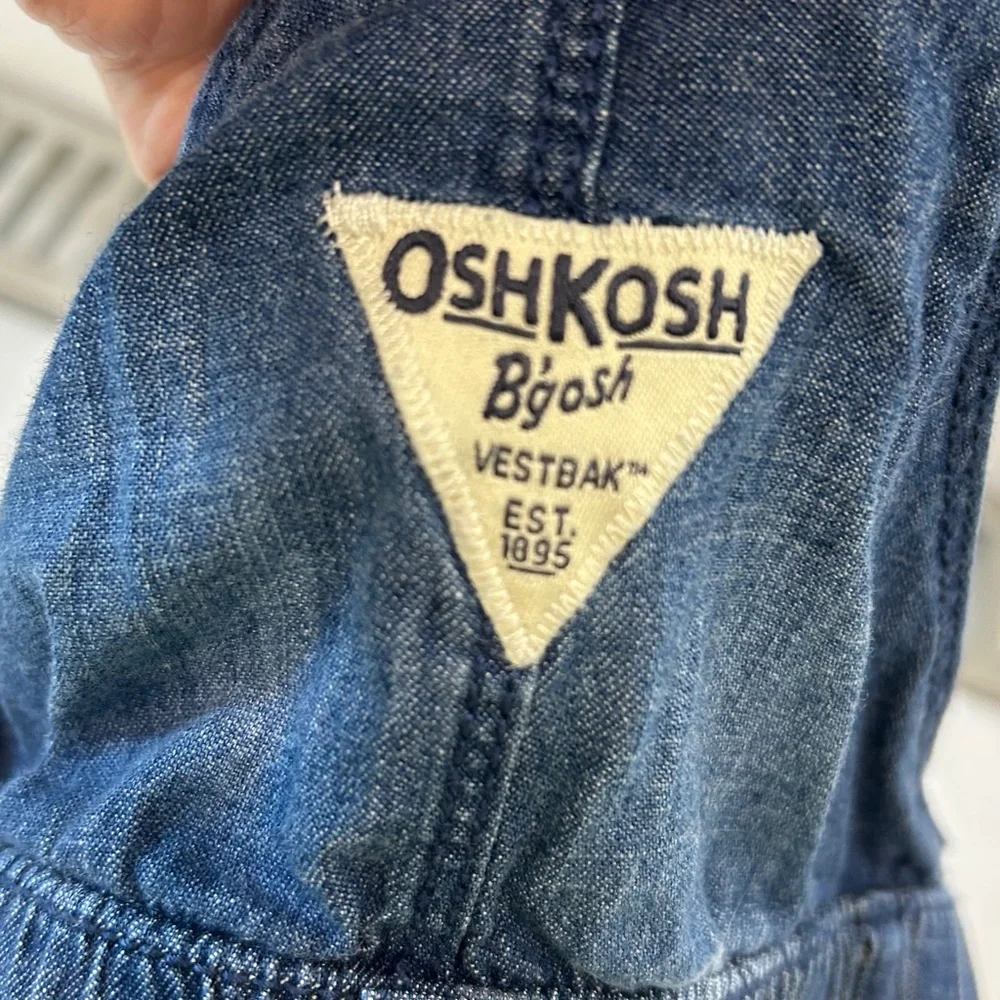 OshKosh B'gosh Denim Bib Overalls Blue Jean Jogger Style |Size 9 months